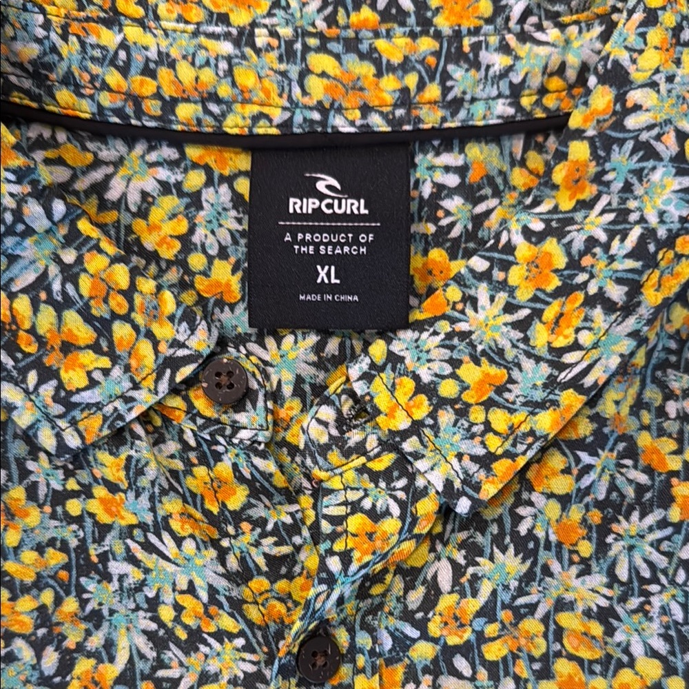 Rip Curl Xl Nwt Fun Times Short Sleeve Floral Hawaiian Shirt Ripcurl View 2